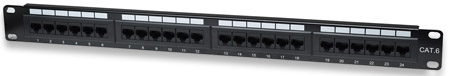 INTELLINET PANEL PARCHEO CAT 6  24 PTOS 1 NIV. RACK