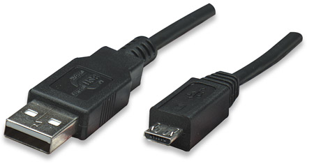 MANHATTAN CABLE USB V2.0 A-MICRO B 0.5M NEG BB