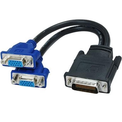 CABLE DE VIDEO DMS-59 A DOS HD-15 