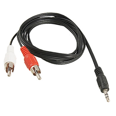 CABLE RCA MACHO 2 A 3.5 MM MACHO 15 M