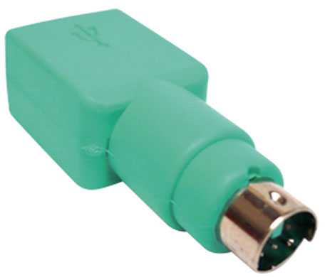 ADAPTADOR USB A PS2 MACHO VERDE