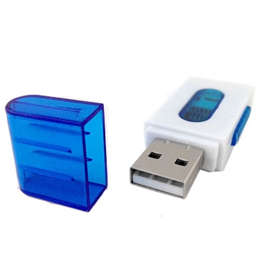 LECTOR USB V 2.0 MICRO SD AZUL/BLANCO