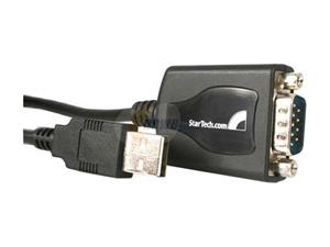 StarTech 1 ft USB to RS232 Serial DB9 Adapter Hub with COM Retention