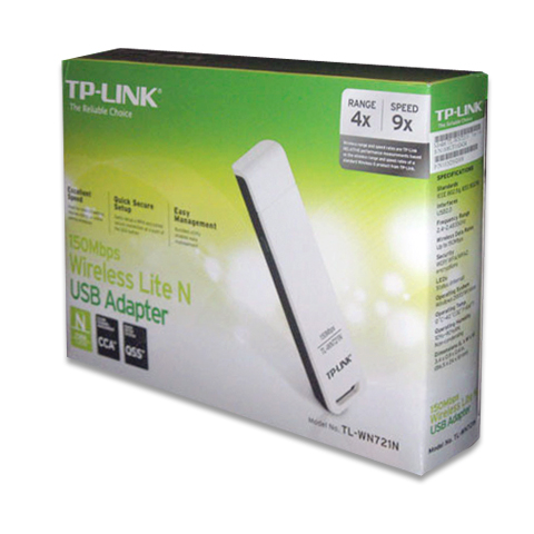 TP-LINK NP TL-WN721N; ADAPTADOR LITE USB INALAMBRICO A 150Mbps