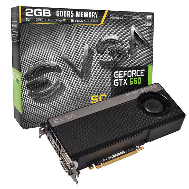 EVGA NVIDIA GeForce GTX660 Superclocked 2GB GDDR5 HDMI Video Card 02G-P4-2662-KR