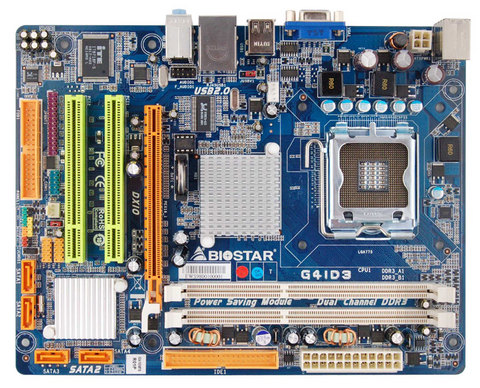 MOTHER BOARD BIOSTAR G41D3 S775, C2Q, C2D, PDUAL,CEL, DDR3x2 1333/1066/800 mATX, SON.VID,RED