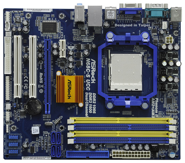 MOTHERBOARD ASROCK N68C-S UCC AM2 / AM2+/ AM3 (DDR2 / DDR3)