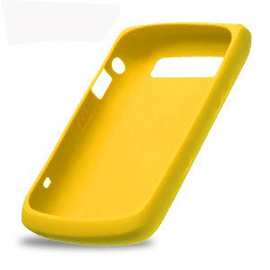 FUNDA DE SILICON PARA BLACKBERRY MOD. 8520 GEMINI COLOR AMARILLO