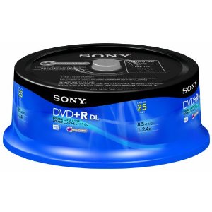 DVD+RDL SONY DOUBLE LAYER 8.5GB, 240MIN (pza)