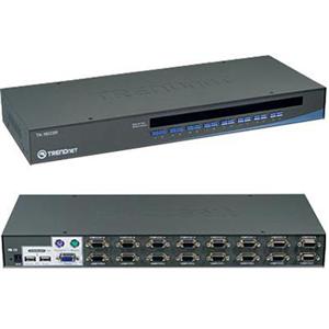 Switch KVM 16 puertos USB tam. Rack