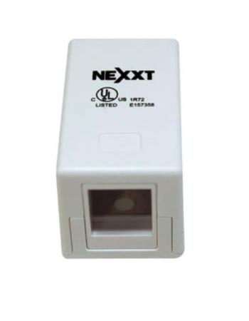 Nexxt Unloaded Surface Mount Box 1 Port White