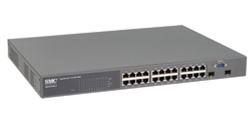 SMC SMC8124PL2- TigerSwitch 10/100/1000 Standalone 24 Port Managed PoE Switch/ 2 Gigabit Ports