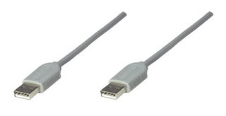 CABLE USB A-A 1.8M, GRIS