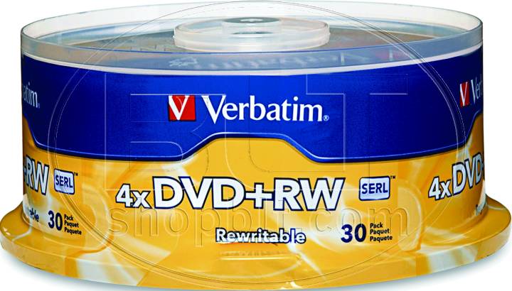 CAMPANA DVD+RW VERBATIM 4.7GB, 4X, 30 PZAS