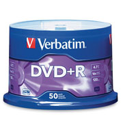 CAMPANA DVD+R VERBATIM 16X, 50 PZAS