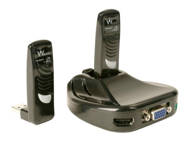 Warpia USB inalámbrico de audio y video de PC a TV / Proyector de pantalla Convertidor Kit (HDMI + VGA)