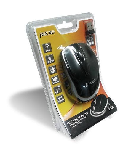 PIXXO MS C133 INALAMBRICO MINI RECEP USB; NEGRO; 2.4 GHZ