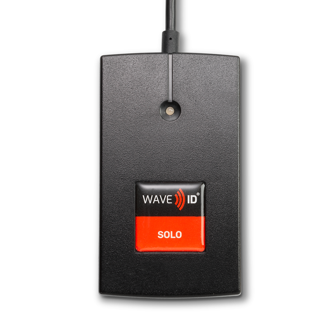 RDR-6381AKU-15652 WAVE ID Solo Keystroke Indala Deere Black USB Reader