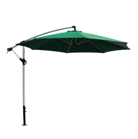 SOMBRILLA EXTERIOR PLAYA GRANDE 2.7M PATIO + BASE CONTRAPESO COLOR BLANCO LISA
