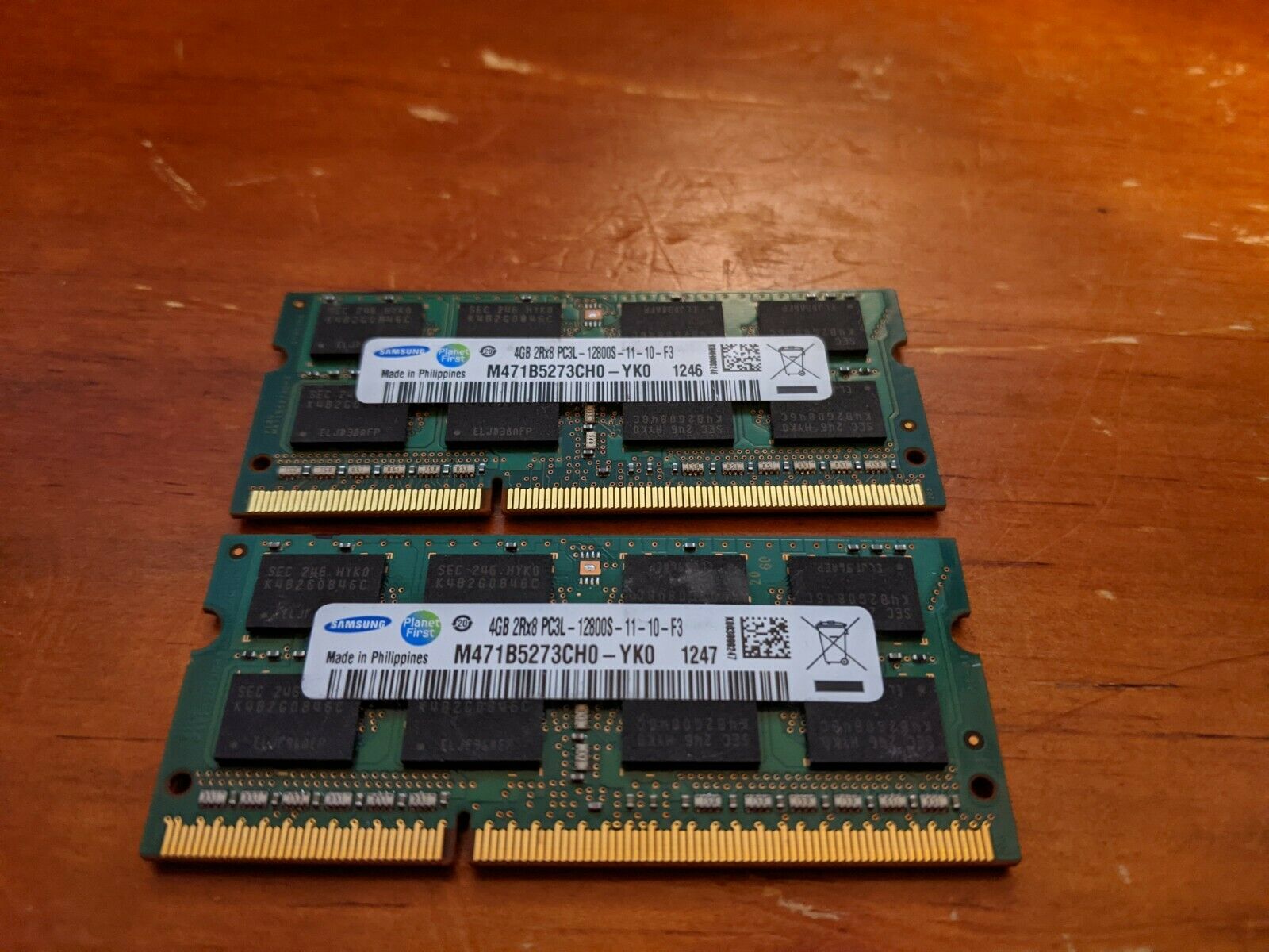 Samsung 4GB Module PC3-12800S DDR3L M471B5273CH0-YK0 SO-DIMM