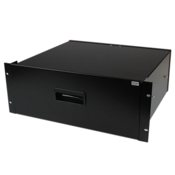 Cajon Metálico Acero Negro 4U 19in Pulgadas para Rack Armario Gabinete Bastidor