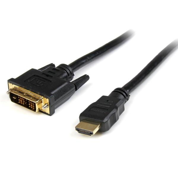 Cable Adaptador de Video HDMI® a DVI-D de 3m Macho a Macho - Convertidor - Negro