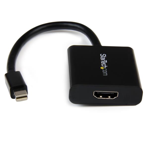 Cable Adaptador de Video Externo Mini DisplayPort® DP a HDMI® Activo con Audio - Negro