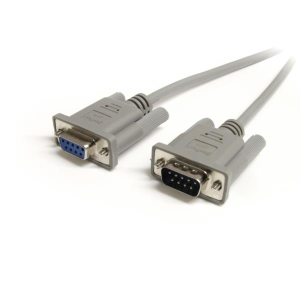 Cable 91cm Extensión Directo Straight Through Serial RS232 Video EGA DB9 Macho a Hembra