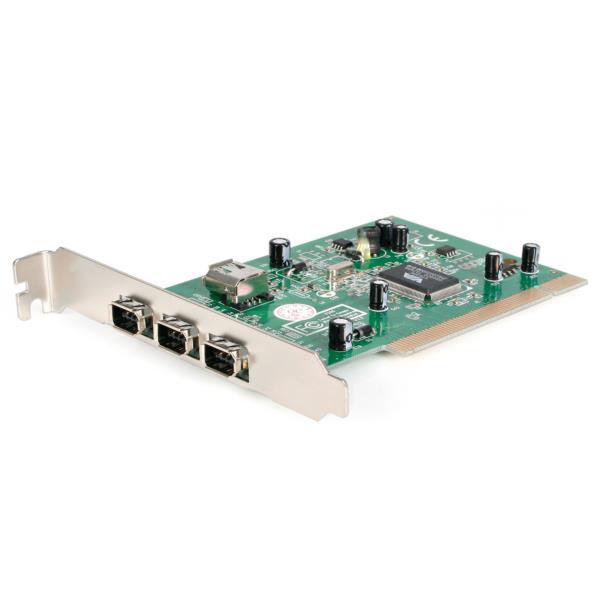 Adaptador Tarjeta FireWire 400 de 4 Puertos PCI - 4x FireWire 6 pines Hembra - 1394a