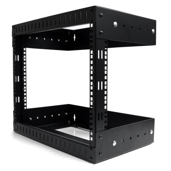 Rack Horizontal de Montaje en Pared de 8U con Profundidad Ajustable