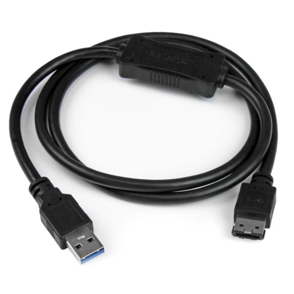 Cable de 91cm Adaptador USB 3.0 a eSATA para Disco Duro o SSD - SATA de 6 Gbps