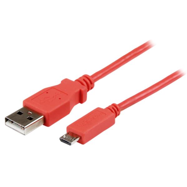 Cable Micro USB Rosa de 1m